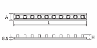 日本京都工具9.5平方英寸铝制插座EHBA 310-日本京都工具