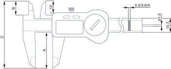 瑞士TESA标准卡尺TESA TWIN-CAL IP67-瑞士TESA