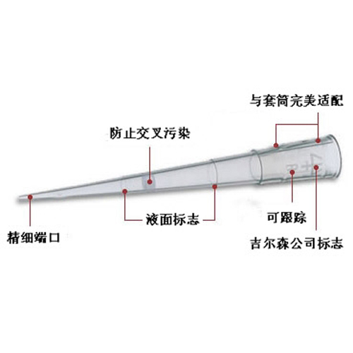 Gilson吉尔森 袋装钻石吸嘴10ml（F161210）