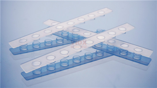 0.1ml透明PCR8联管（含盖）V1082-C