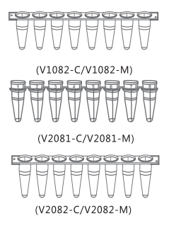 科研实验室耗材离心管,移液器吸头,八连排管23-2052LK S-5009 v1082-c